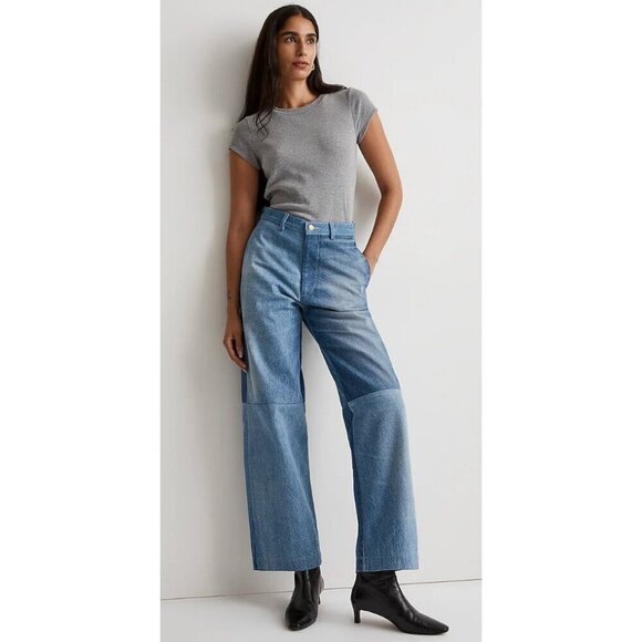 Madewell Denim - Madewell Womens $585 B Sides™ Reworked Trouser Jeans Size 24 NN604